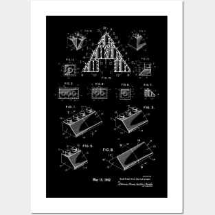 Lego Building Bricks Patent For The Legofan Posters and Art